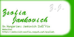 zsofia jankovich business card